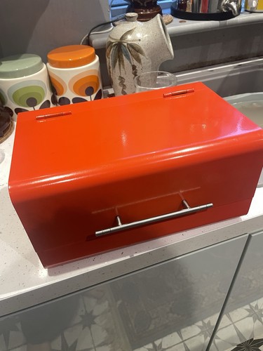 Orange enamel retro style - enamel,