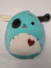 Squishmallows Dookdook The Teal Patchwork Halloween Dog, 7.5" Plush. Immaculate!