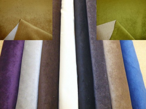 Plain velvet style fabric - plain,