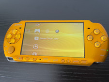 Sony PSP 3000 Slim Bright Yellow System New Battery Tested Working