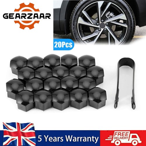 20x 17mm black gloss - 20x,