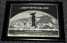 JAMIROQUAI band framed A4 1993 emergency planet earth SINGLE original ART poster