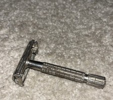 Vintage 1966 Gillette Double Edge Super Speed TTO Safety Razor Flare Tip F1