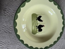 Zeller Keramik Germany Cockerel Shallow Bowl 8 Inch