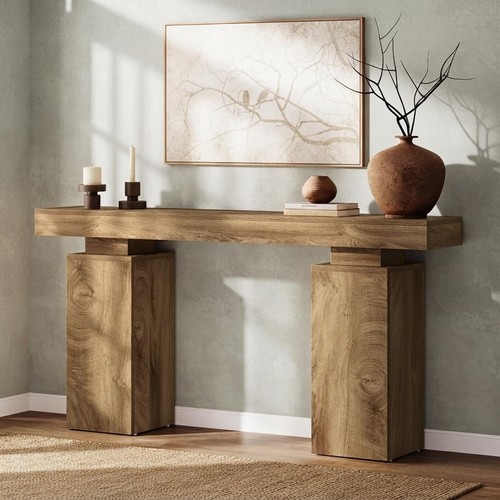 Elegant rustic console - 63'',