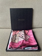 Prada Silk Logo Scarf 