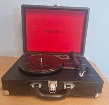 Prosound Portable Vinyl Record Player - NO SOUND - Spares or repair