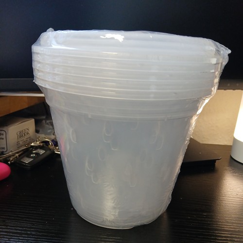 Pcs 17cm clear orchid pots - pcs,