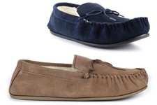 Mens Real Suede Moccasin