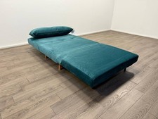 Roma Velvet Fabric Chairbed – Teal