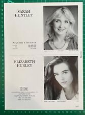 ELIZABETH HURLEY rare 1994 Acting Agency Page