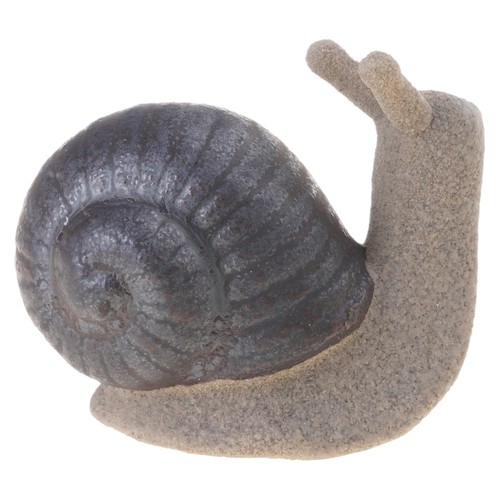 Cute snail pottery statue - pottery,