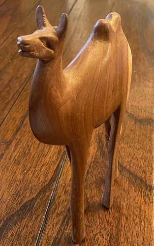 Vintage hand carved wooden - carved,