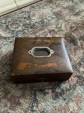 Antique leather travelling - leather,