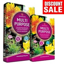 2x Growmoor 60 Litre Multi All Purpose Compost 60L Bag Containers Basket Garden