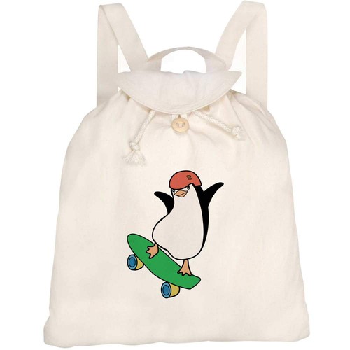 Penguin jumping canvas - 'penguin,