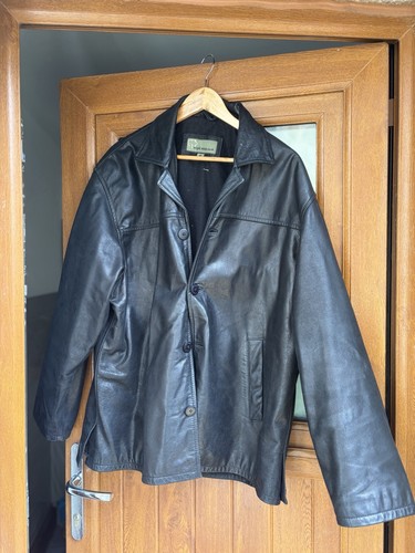 Men leather jacket - jacket, xxl
