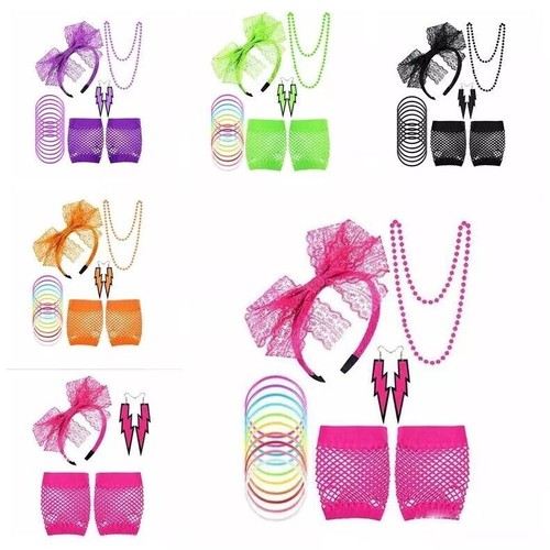 Women 80s neon - 80s, party