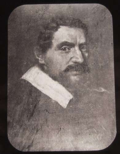 Glass magic lantern slide - magic,