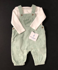 Baby Boys Green Peter Rabbit Dungaree Set