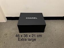 Chanel Extra Large  Empty  Magnetic Box 46 x 36 x 21 cm + Care Booklet Cloth