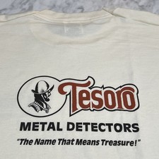 Vintage Tesoro Metal Detector Shirt Men 2XL Single Stitch Fruit Of The Loom Best