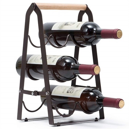Wine rack free standing wooden - rack,