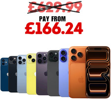 Apple iPhone 15/15 Pro/16/16 Pro Max/14/13/12 Unlocked Smartphone Pristine A++