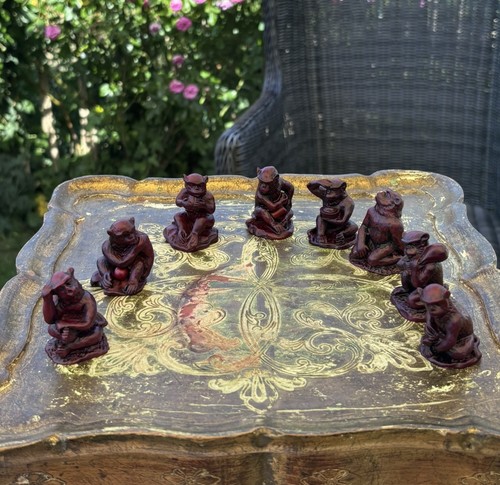 Vintage resin monkey council - vintage,