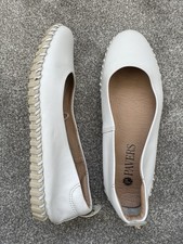 Pavers Women White Leather
