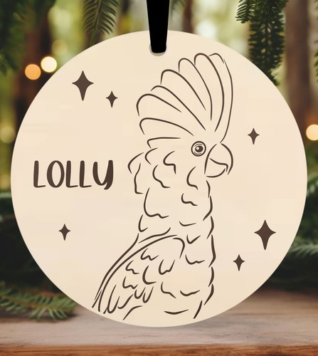 Cockatoo christmas bauble - ,