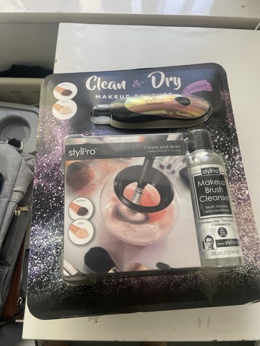 Makeup brush cleaner and - and, dryer