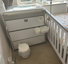 changing unit with three drawers