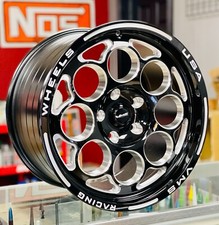 VMS Modulo Rear Drag Racing Wheel 17x10 5X120 +44 ET For 10-22 Chevy Camaro x2