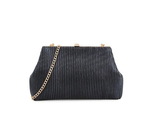 Women pleated glitter clutch - women,