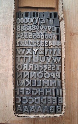 Metal letterpress printers - metal,