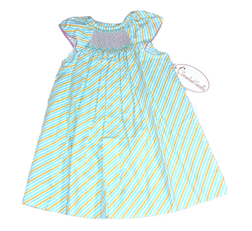Girls smocked giraffe boutique - giraffe,