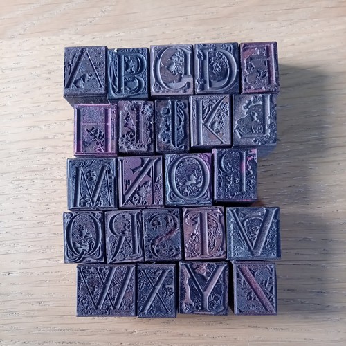 Vintage letterpress metal - vintage,