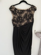 New Size 10/12 Black And Camel Connected Apparel classy party/cocktail dress