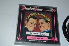 Laurel & Hardy Cine Super 8MM Night Fright B/W Fletcher Films