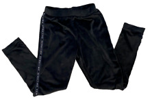 Girls  NEXT Size 10-11 Years (EUR 146) Velour Black Trousers "Down Time"  VGC!