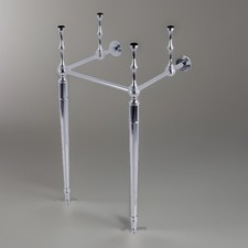 Kingston Brass VPB33141 Edwardian Brass Console Sink Legs, Polished Chrome