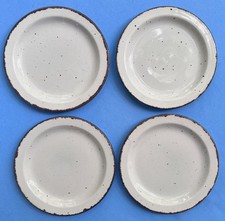 Set of 4 Wedgwood Midwinter Stonehenge Creation Bread Plates England Excellent