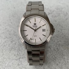 Royal London Quartz Stainless Steel White Dial Quickset Date Watch