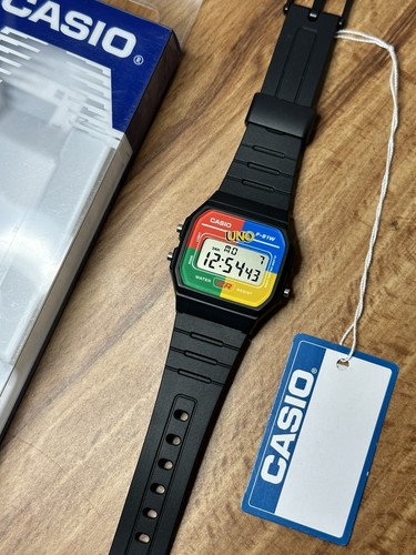 Casio f91w custom watch uno - casio,