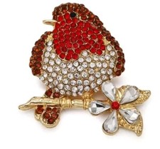 Sparkly Christmas Robin