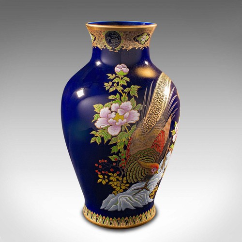 Vintage golden pheasant - vintage, vase