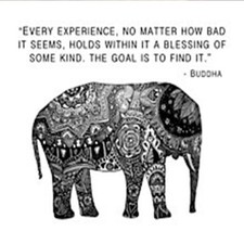 Buddha Quote Cushion 45cm X
