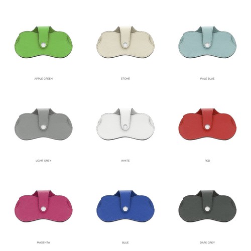 Leather glasses case slim - leather,