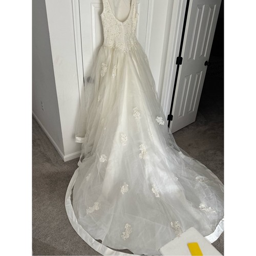 Ivory beaded tulle - tulle, wedding